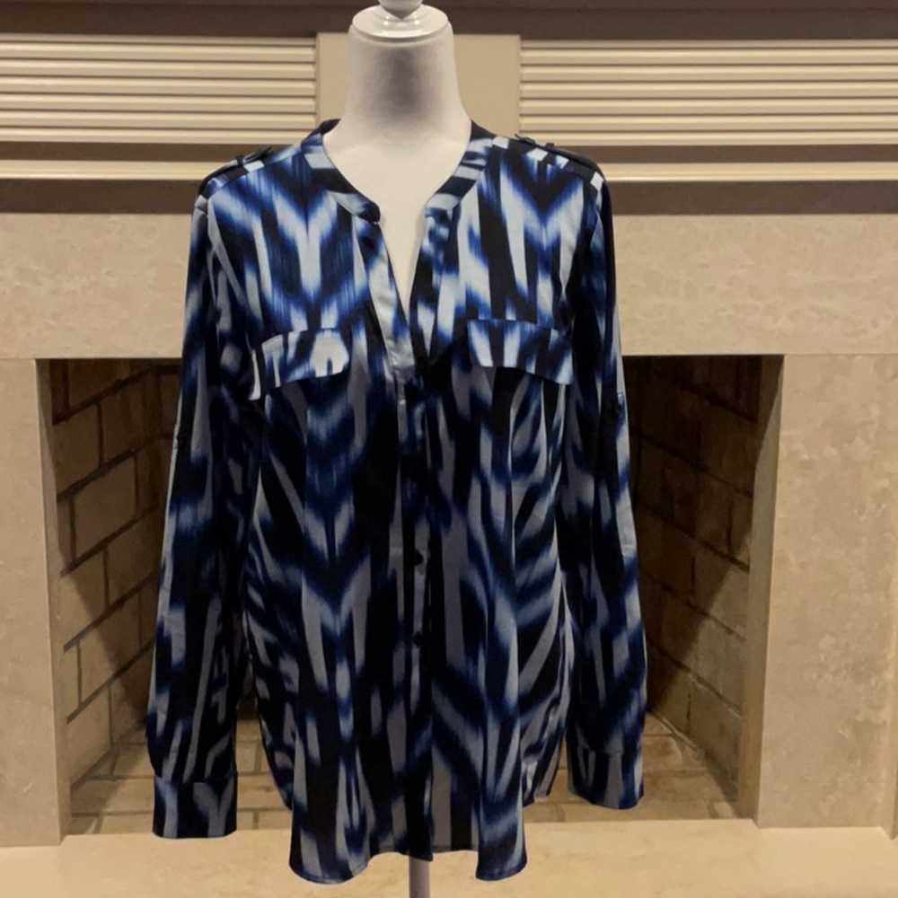 CALVIN KLEIN BLOUSE, LIKE NEW CONDITION. SZ L.